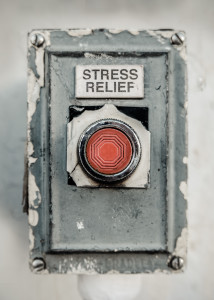Grungy Industrial Style Stress Relief Button